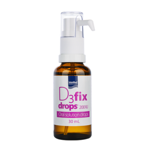 Intermed D3 Fix Drops 200IU Πόσιμο Διάλυμα D3 Σε Σταγόνες 30ml