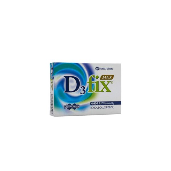 Πρώτη φωτογραφία του προϊόντος "D3-FIX MAX TABL 4000 IU/TABL BTX60 TAB"