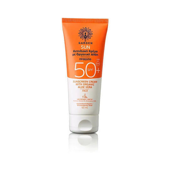 Garden SUN SUNSCREEN FACE CREAM ORGANIC ALOE VERA SPF50 50ml