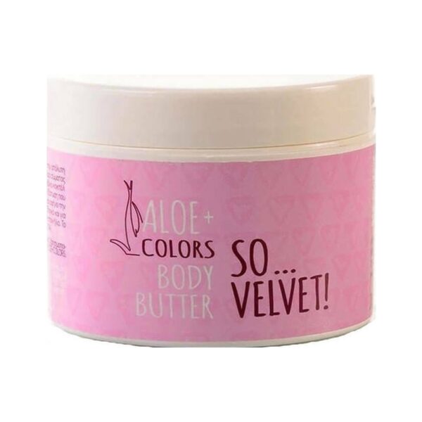 Aloe+ Colors So Velvet Ενυδατικό Butter Σώματος με Aloe Vera & Άρωμα Πούδρα για Ξηρές Επιδερμίδες 200ml