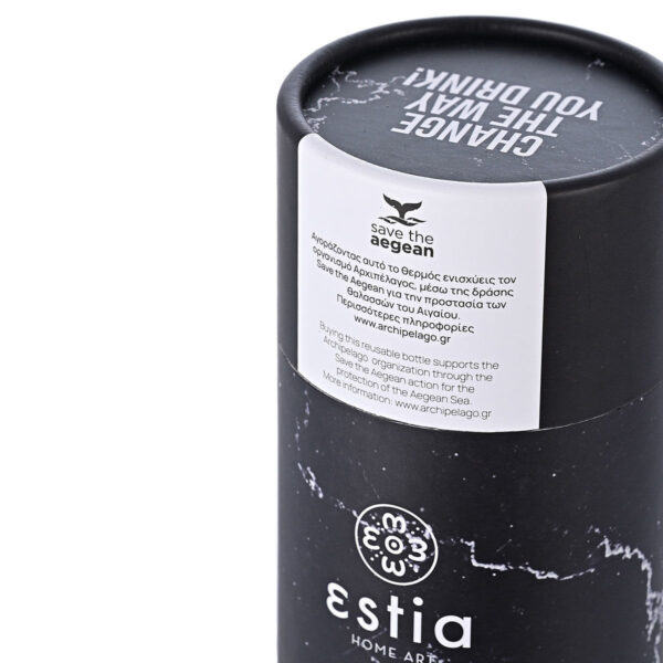 ΘΕΡΜΟΣ TRAVEL FLASK SAVE THE AEGEAN 500ml PENTELICA BLACK - Image 5