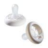 Tommee Tippee Ορθοδοντικές Πιπίλες Σιλικόνης για 0-6 μηνών Breast-Like Beige & White 2τμχ - Image 2