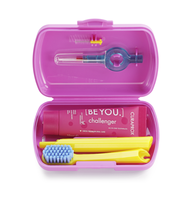 CURAPROX Travel Set ΡΟΖ οδοντ.- μεσοδ.βουρτσ.- BE YOU 10ml - Image 2