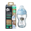 Tommee Tippee Γυάλινο Μπιμπερό Closer to nature μικρής ροής 250ml με σχέδιο για αγόρι 0m+