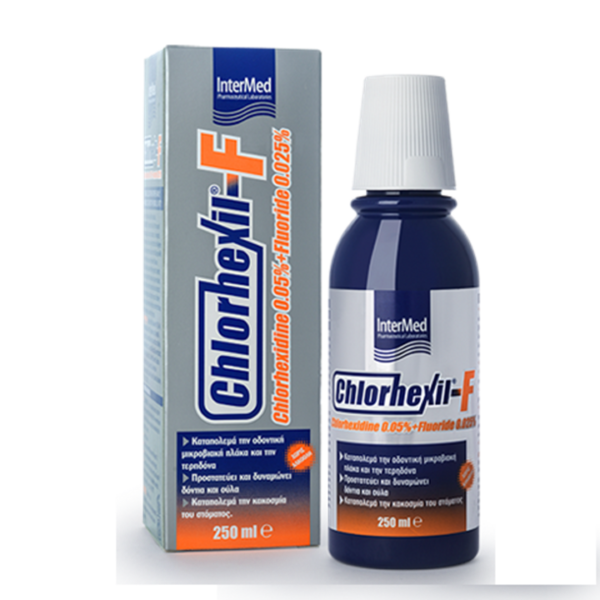 Intermed Chlorhexil-F Mouthwash Στοματικό Διάλυμα, 250 ml