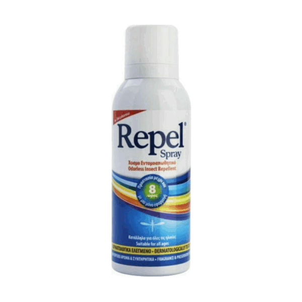 Uni-Pharma Repel Άοσμη Εντομοαπωθητική Λοσιόν σε Spray με Υαλουρονικό Κατάλληλη για Παιδιά 100ml