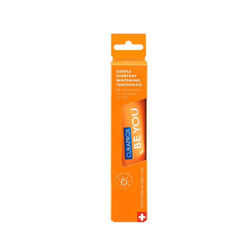 Curaprox Be You Toothpaste Peach & Apricot για Καθημερινή Προστασία & Λεύκανση 60ml