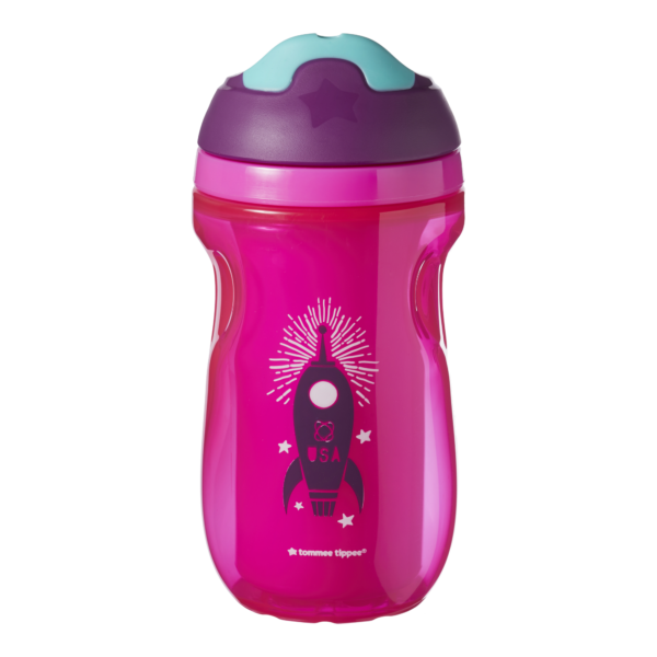 Tommee Tippee Παιδικό Ποτηράκι "Sport" από Πλαστικό Φούξια 260ml για 12m+