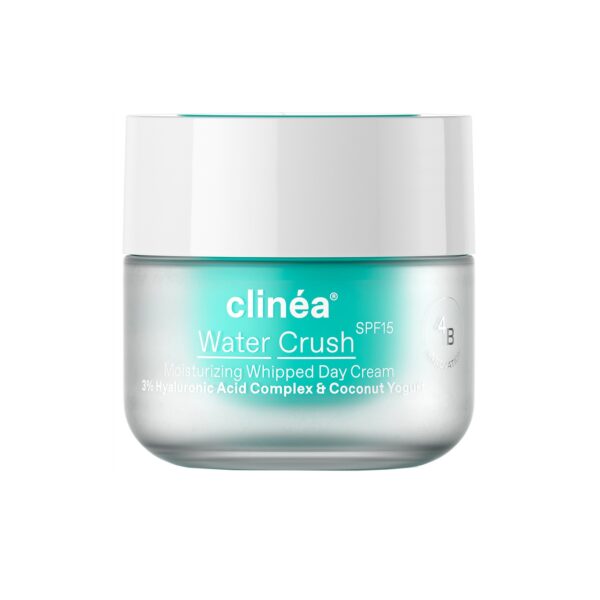 Clinea Water Crush 48ωρη Κρέμα Προσώπου Ημέρας με SPF15 για Ενυδάτωση με Υαλουρονικό Οξύ 50ml