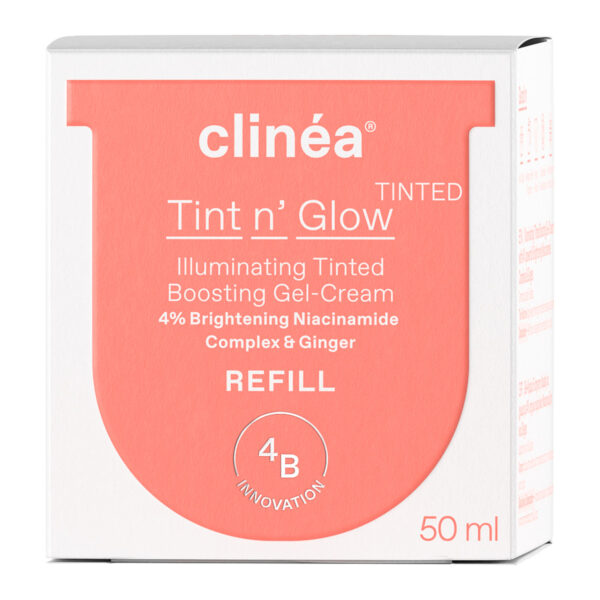 Clinea Tint N' Glow Refill Light Gel Προσώπου Ημέρας με Χρώμα για Λάμψη 50ml - Image 4