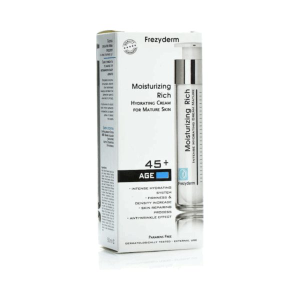 Frezyderm Moisturizing Rich Ενυδατική Κρέμα Προσώπου για Ξηρές Επιδερμίδες με Υαλουρονικό Οξύ 50ml - Image 3