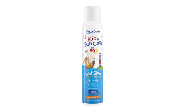 Frezyderm Kids Sun Care Wet Skin Spray SPF50+ Παιδικό Αντιηλιακό Spray που Ψεκάζεται Απευθείας σε Βρεγμένο Δέρμα, 200ml