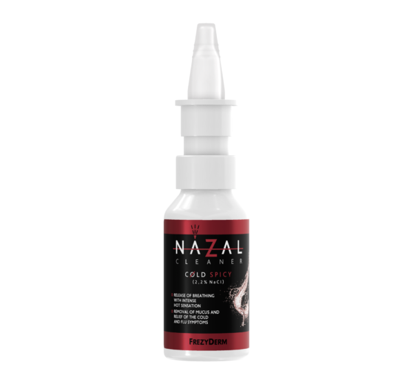 Frezyderm Nazal Cleaner Cold Spicy για Ανακούφιση από το Έντονο Κρυολόγημα Yπέρτονο Αλατούχο Διάλυμα 2,2% NaCl, 30ml