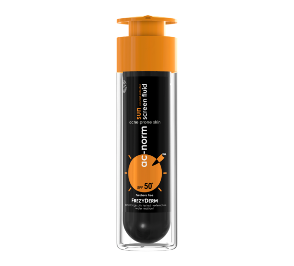 Frezyderm Active Ac-Norm Face Sun Screen Fluid SPF 50+ Αντηλιακή Kρέμα Προσώπου για Λιπαρές Επιδερμίδες με Ακμή, 50ml
