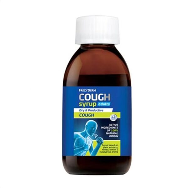 Frezyderm Cough Syrup Adults Σιρόπι για Ξηρό και Παραγωγικό Βήχα χωρίς Γλουτένη 182gr