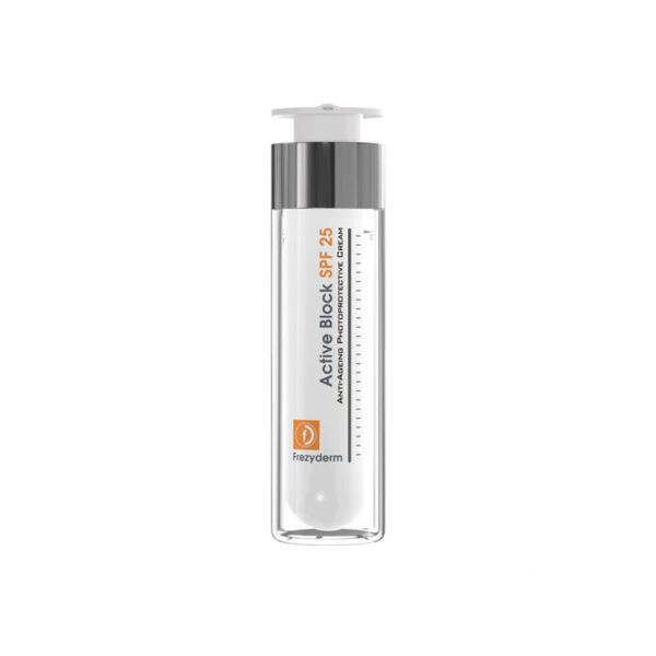 Frezyderm Active Block SPF25 Αντιγηραντική Κρέμα Ημέρας με Αντηλιακή Προστασία, 50ml