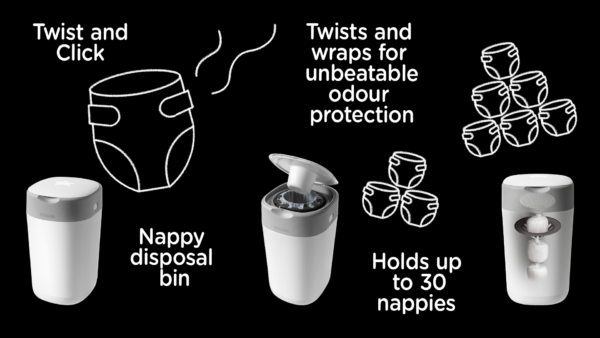 Tommee Tippee TWIST and CLICK Κάδος απόρριψης πάνας - Image 9