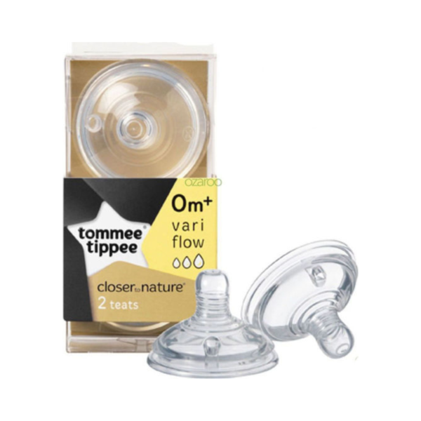 Tommee Tippee Θηλές από Σιλικόνη Ρυθμιζόμενης Ροής για 0+ μηνών 2τμχ
