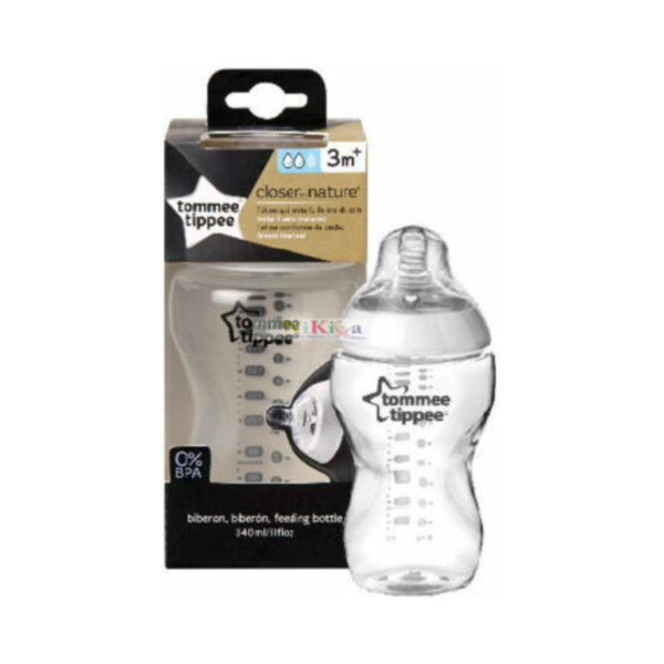 Tommee Tippee Πλαστικό Μπιμπερό Closer to Nature Κατά των Κολικών με Θηλή Σιλικόνης 340ml για 2+ μηνών