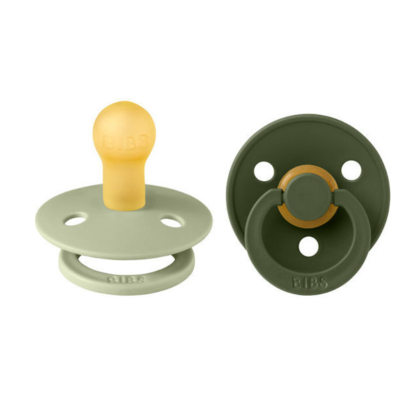 Bibs Πιπίλες Καουτσούκ για 0-6 μηνών Colour Sage & Hunter Green 2τμχ - Image 2
