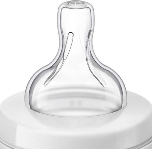 Philips Πλαστικό Μπιμπερό Natural Κατά των Κολικών με Θηλή Σιλικόνης 260ml για 1+ μηνών ΜαϊμουδάκιSCF821/11 - Image 4