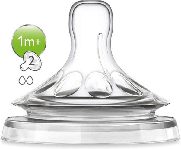 Philips Θηλές από Σιλικόνη Αργής Ροής για 1+ μηνών SCF042/27 2τμχ - Image 2