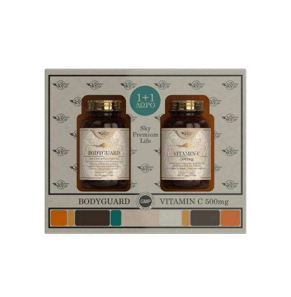 Sky Premium Life Bodyguard & Vitamin C 500mg Βιταμίνη για Ενέργεια & Ανοσοποιητικό 1500mg