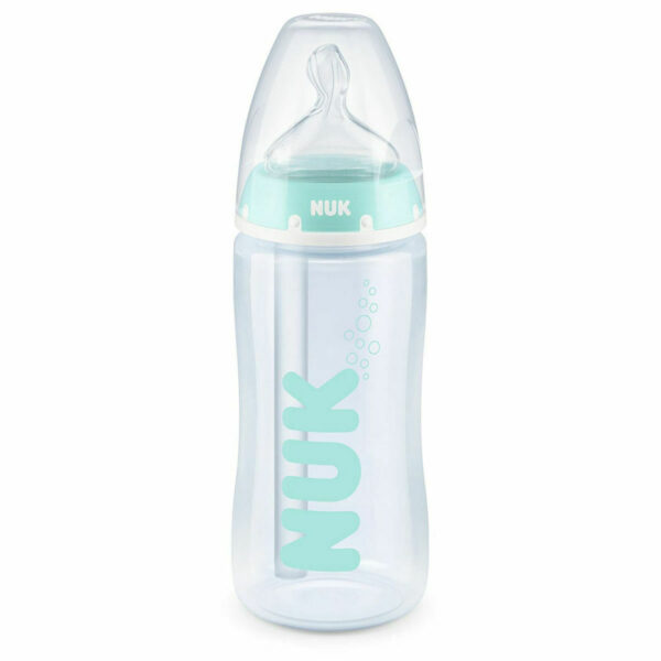 Nuk Πλαστικό Μπιμπερό Professional Temperature Control Κατά των Κολικών με Θηλή Σιλικόνης 300ml για 0-6 μηνών 10741107