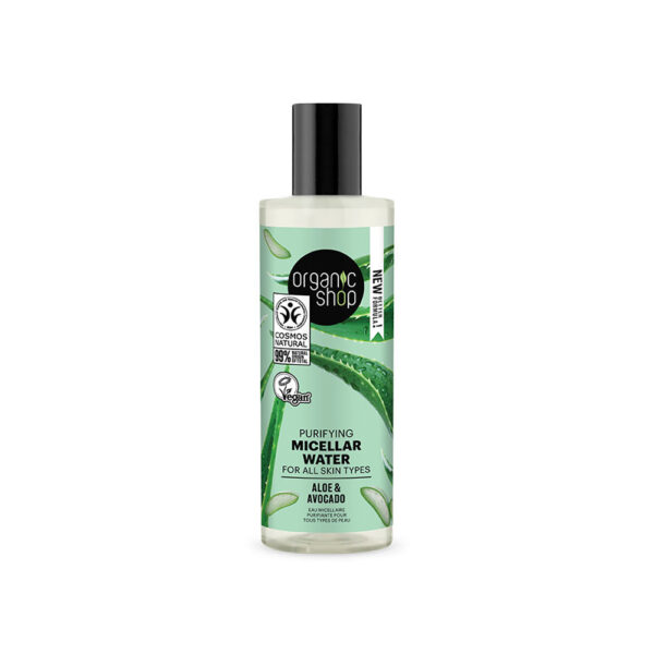 Organic Shop Micellar Water Καθαρισμού Avocado & Aloe Water 150ml