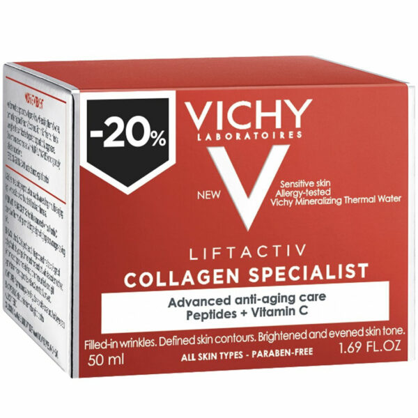 Vichy 48ωρη Αντιγηραντική Κρέμα Προσώπου Ημέρας με Κολλαγόνο 50ml - Image 3