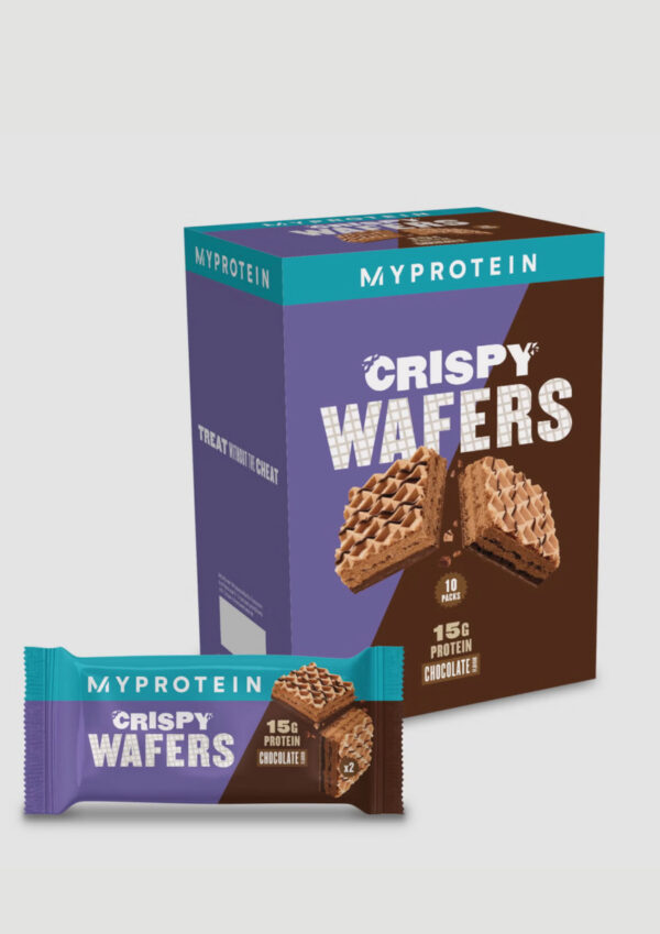 Myprotein Crispy Waffer Μπάρα με 15gr Πρωτεΐνης & Γεύση Chocolate 40gr - Image 3