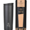 Estia Travel Mug Save The Aegean Ποτήρι Θερμός Ανοξείδωτο Midnight Black 450ml