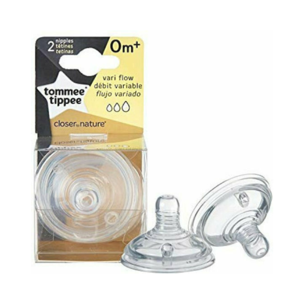Tommee Tippee Θηλές από Σιλικόνη Ρυθμιζόμενης Ροής για 0+ μηνών 2τμχ - Image 3