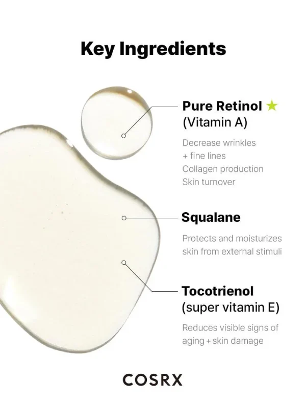 Cosrx The Retinol 0.5 Λάδι Προσώπου με Βιταμίνη Ε για Αντιγήρανση 20ml - Image 4