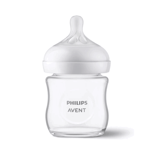 Philips Γυάλινο Μπιμπερό Natural Response με Θηλή Σιλικόνης 120ml για 0+ μηνών SCY930/01