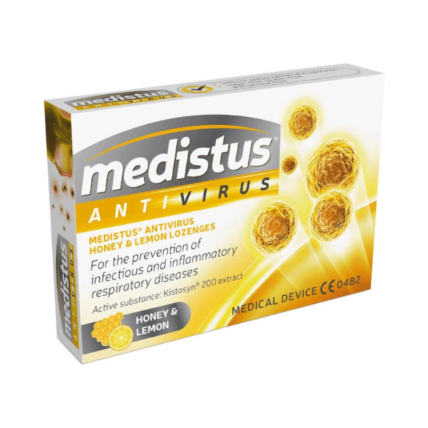 Medicair Medistus Antivirus Καραμέλες Μέλι & Λεμόνι 10τμχ