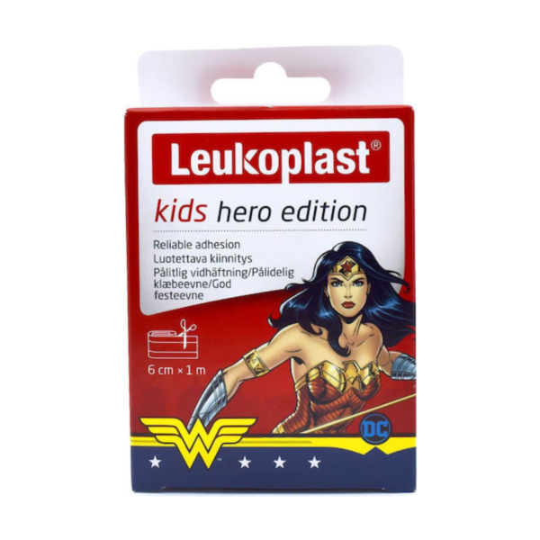 Leukoplast Aδιάβροχο Αυτοκόλλητο Επίθεμα Kids Hero Edition Wonderwoman για Παιδιά 100x6cm 1τμχ