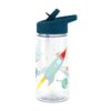 A Little Lovely Company Πλαστικό Παγούρι με Καλαμάκι Space DBSPBU08 450ml