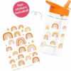 A Little Lovely Company Πλαστικό Παγούρι με Καλαμάκι Rainbows DBRAPI34 450ml - Image 3