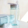 A Little Lovely Company Πλαστικό Παγούρι με Καλαμάκι Glitter-Silver DBGLSI31 450ml - Image 3