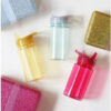 A Little Lovely Company Πλαστικό Παγούρι με Καλαμάκι Glitter-Silver DBGLSI31 450ml - Image 4