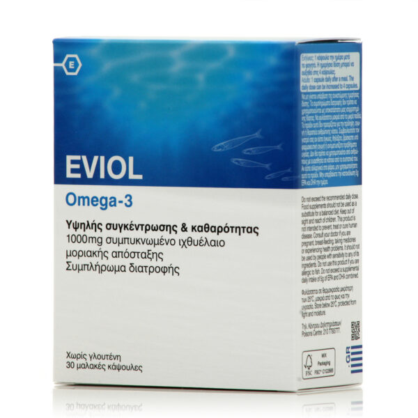 Eviol Omega 3 Ιχθυέλαιο 1000mg 30 μαλακές κάψουλες - Image 2