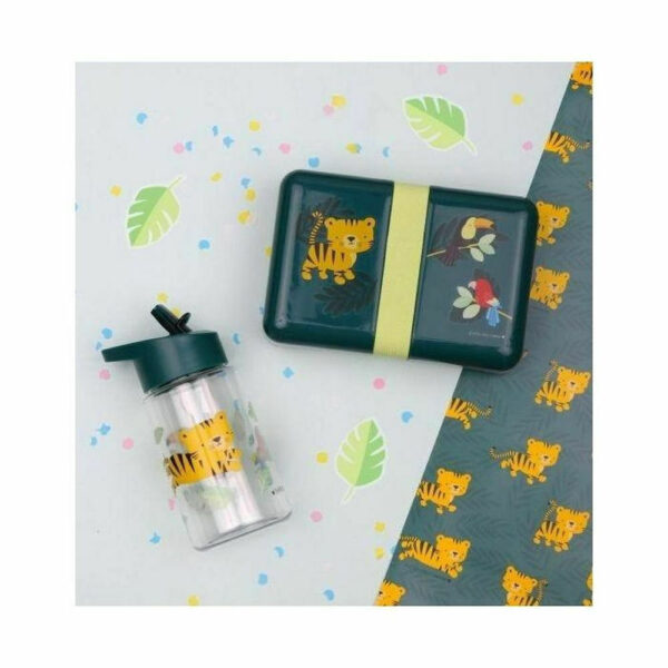 A Little Lovely Company Πλαστικό Παγούρι Jungle Tiger DBJTGR09 450ml - Image 3