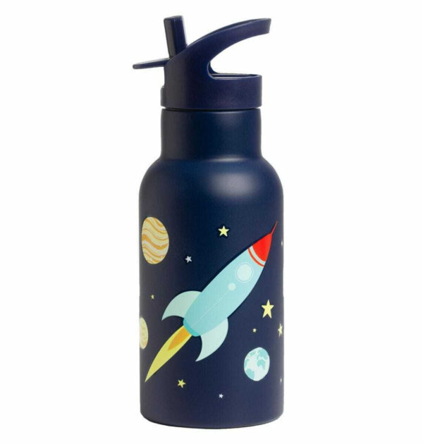 A Little Lovely Company Ανοξείδωτο Παγούρι Θερμός Space σε Μπλε χρώμα DBSSSP39 350ml
