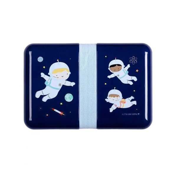 A Little Lovely Company Astronauten Πλαστικό Παιδικό Δοχείο Φαγητού Μπλε 108895