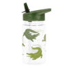 A Little Lovely Company Πλαστικό Παγούρι Crocodiles σε Πράσινο χρώμα DBCRGR63 450ml