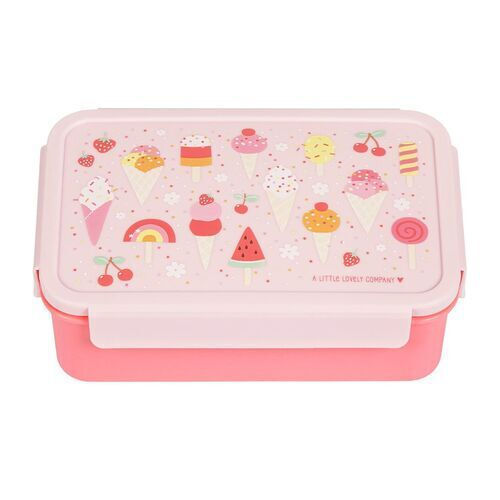 A Little Lovely Company Ice-cream Πλαστικό Παιδικό Δοχείο Φαγητού 0.85lt Ροζ 18 x 12 x 6εκ. SBICPI56