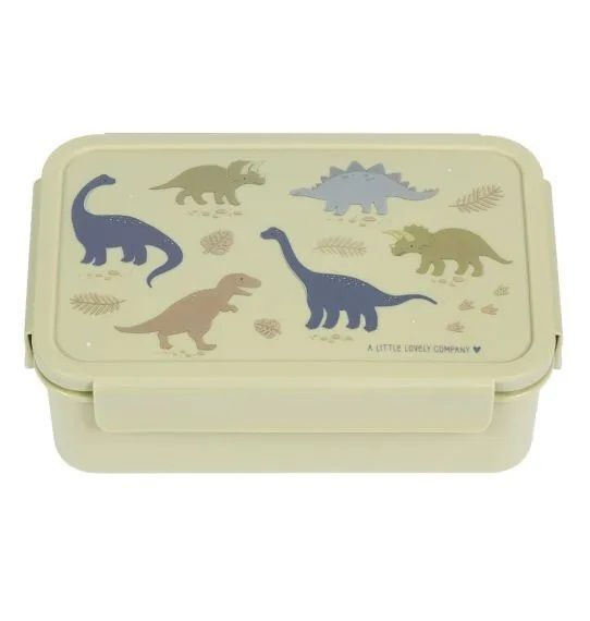 A Little Lovely Company Dinosaurs Πλαστικό Παιδικό Δοχείο Φαγητού Μπεζ SBDIGR58 Μ22 x Π14.5 x Υ7εκ.
