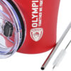 Estia Coffee Mug Save The Aegean Ποτήρι Θερμός Ανοξείδωτο BPA Free Κόκκινο 350ml με Καλαμάκι 00-13264 - Image 4