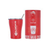 Estia Coffee Mug Save The Aegean Ποτήρι Θερμός Ανοξείδωτο BPA Free Κόκκινο 350ml με Καλαμάκι 00-13264